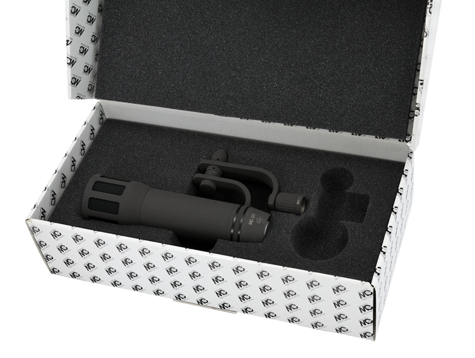 mit Mikrofonhalter MH 30, schwenkbar, im Karton 320 mm x 160 mm x 90 mm Nextel® S 139